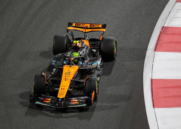  Norris deixa Verstappen para trás e lidera treino em Abu Dabi