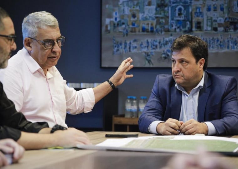 Projeto foi tema da reunião entre o prefeito Sebastião Melo e o presidente do Grêmio, Alberto Guerra