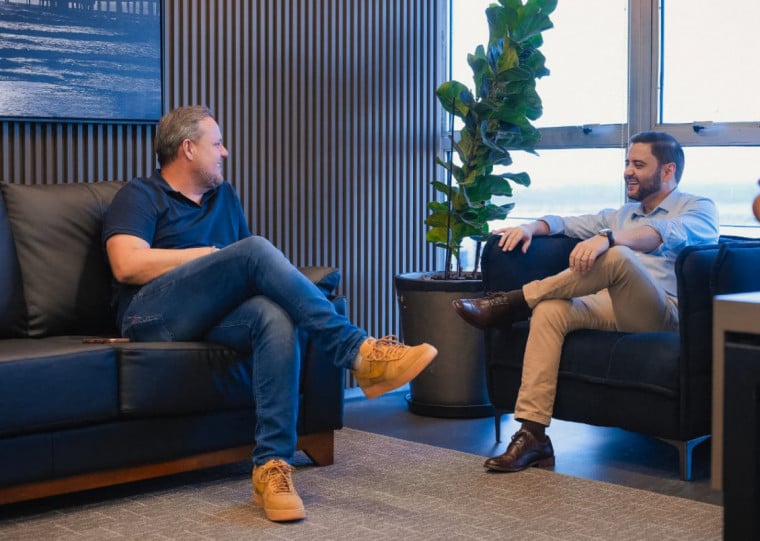 O vice-governador do Estado, Gabriel Souza (MDB), e o pré-candidato ao governo estadual Covatti Filho (PP) se reuniram na última semana