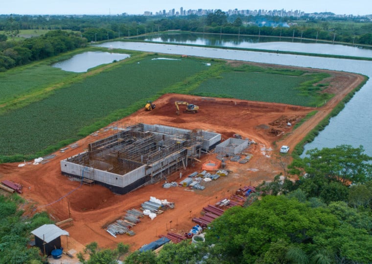 Corsan/Aegea está realizando obras de ampliação e modernização da Estação de Tratamento de Esgoto Mampituba na cidade