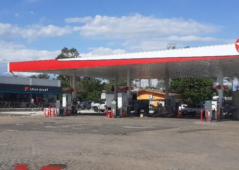Posto da bandeira Texaco fica em Eldorado do Sul, &agrave;s margens da BR-290, perto da Capital