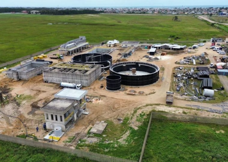 Estação de Tratamento de Esgoto (ETE) de Imbé, no bairro Nova Nordeste, terá capacidade para tratar até 64 litros por segundo de esgoto doméstico