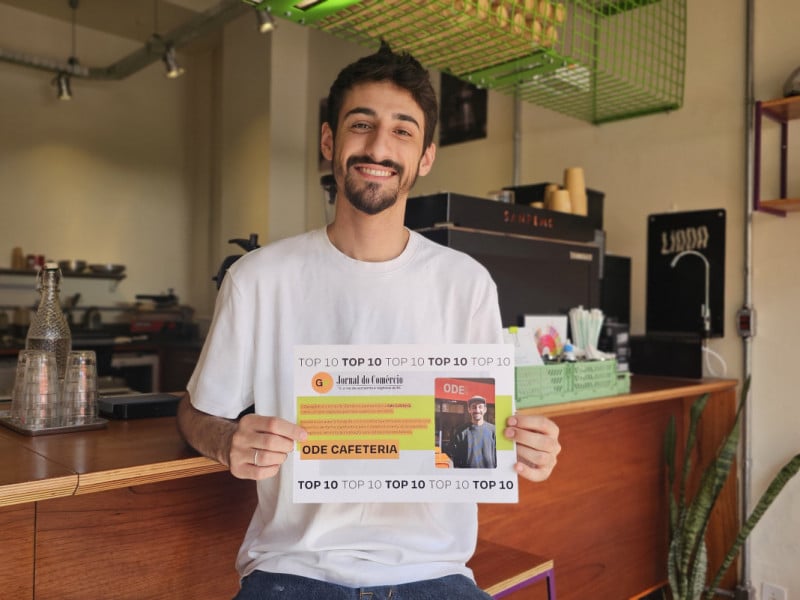 Gustavo Le&atilde;o &eacute; o nome &agrave; frente da Ode Cafeteria <br />Foto: NATHAN LEMOS/JC