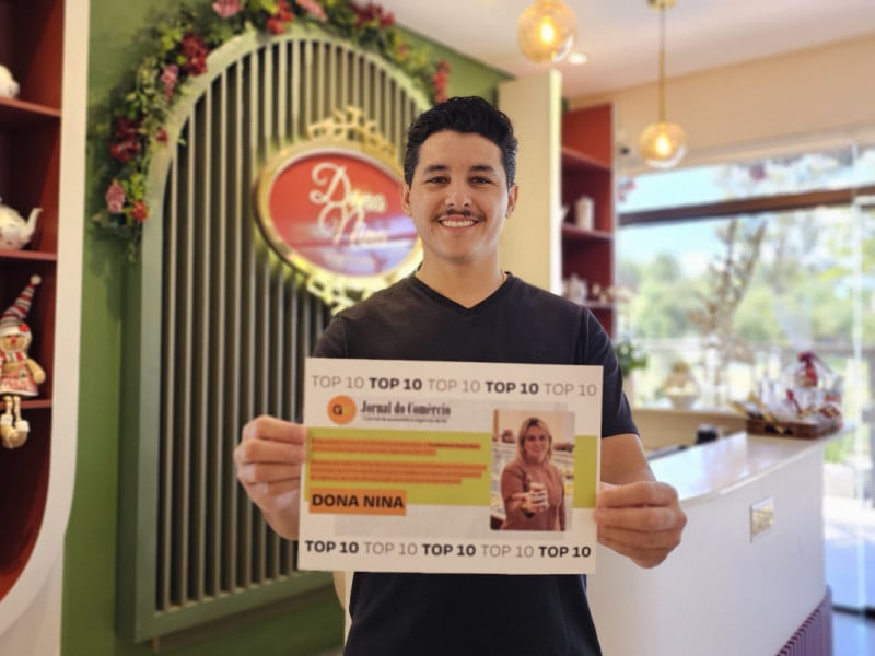 Rafael Gonzales &eacute; s&oacute;cio da confeitaria Dona Nina<br />Foto: NATHAN LEMOS/JC