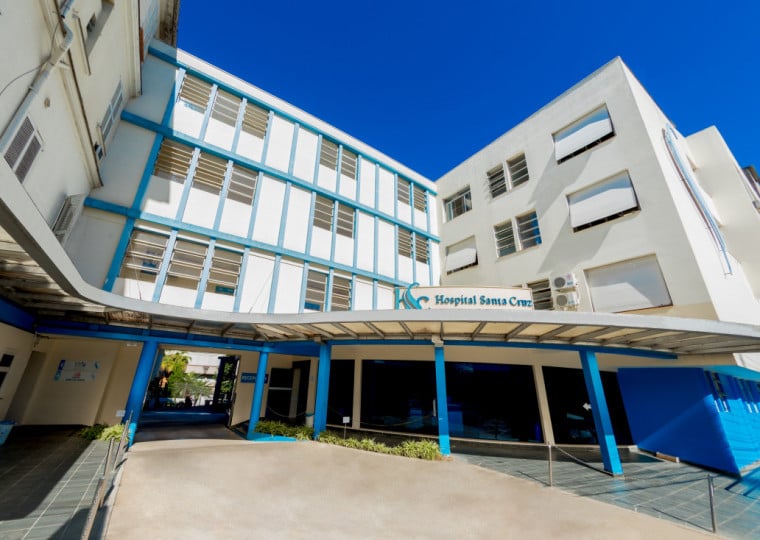 Prédio do Centro de Estudos, Treinamentos e Simulação Realística do curso  terá 1.824m² distribuídos em seis andares interligados e será erguido ao lado do Hospital Santa Cruz (foto)