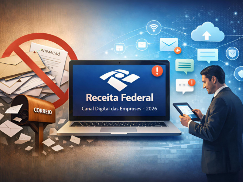 Receita Federal passa a usar comunicação 100% digital com empresas