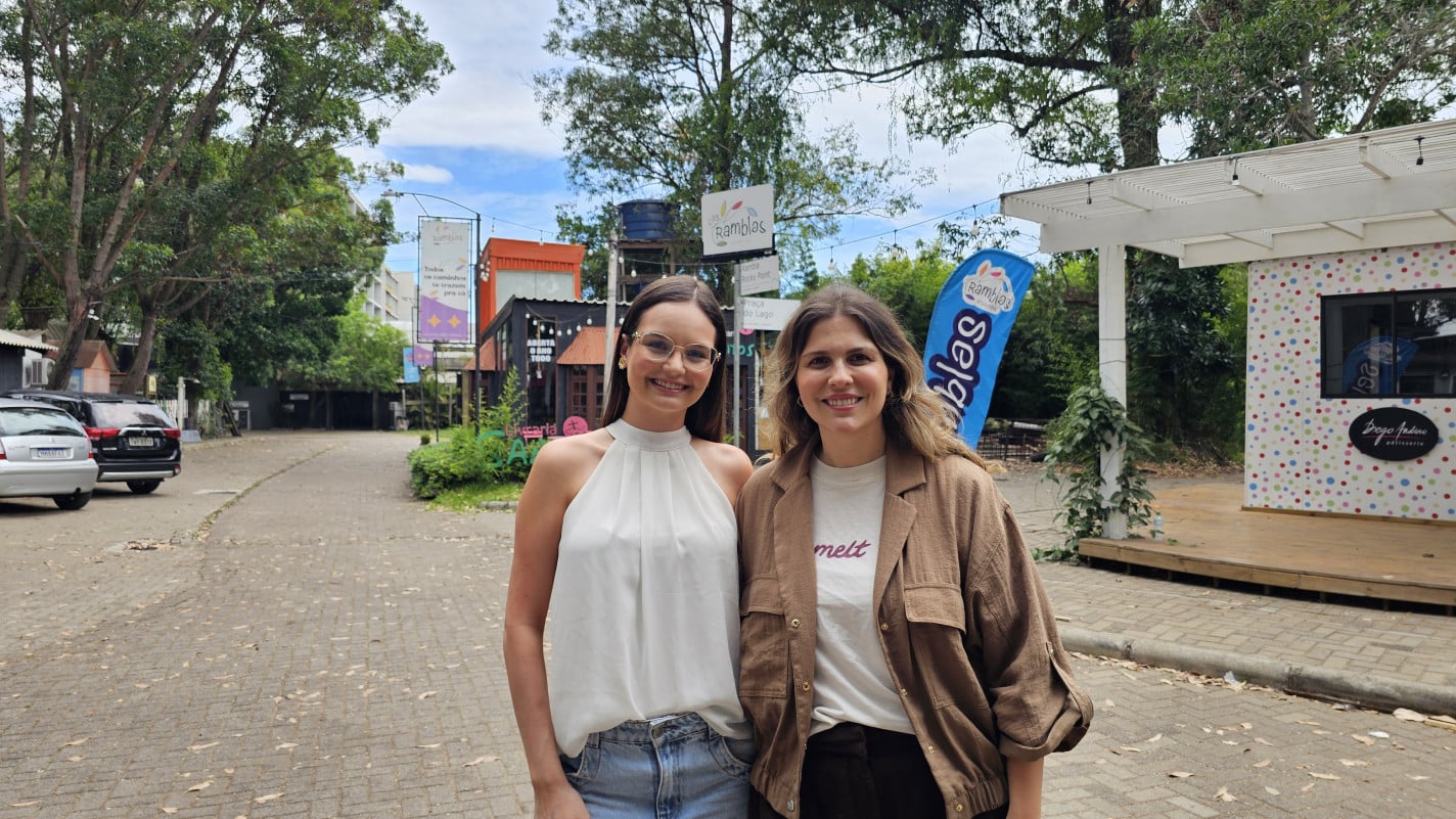 Luiza Rauber, do Ramblas Atl&acirc;ntida, e Helena Ben, da Melt Hot Yoga Club, est&atilde;o &agrave; frente da iniciativa | Jamil Aiquel/Especial/JC