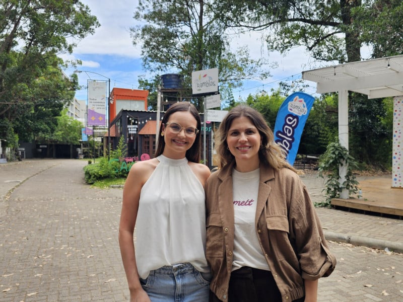 Luiza Rauber, do Ramblas Atl&acirc;ntida, e Helena Ben, da Melt Hot Yoga Club, est&atilde;o &agrave; frente da iniciativa<br />Foto: Jamil Aiquel/Especial/JC