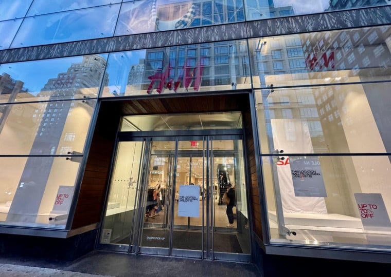H&M está fechando uma das filiais situadas na cidade, na região do Upper East Side 
