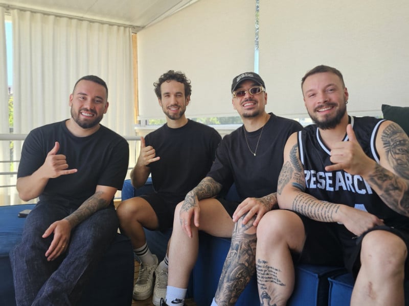 Luiz Filho, Gabriel Rocha, Matheus Dias E L&eacute;o Maia formam o Grupo Chocolate <br />Foto: NATHAN LEMOS/JC