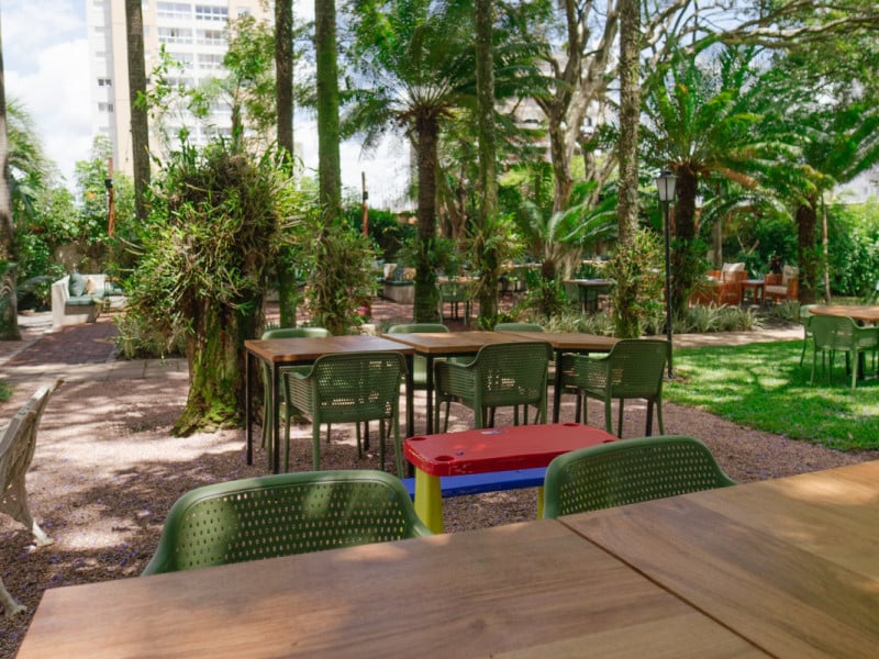 &Aacute;rvores por todo o lado s&atilde;o a t&ocirc;nica do Jardim Mad&aacute;<br />Foto: Jardim Mad&aacute;/Divulga&ccedil;&atilde;o/JC