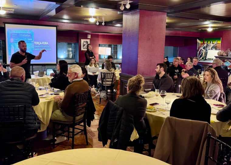 Integrantes da comitiva ga&uacute;cha fizeram encontro para analisar o que &eacute; mais relevante na NRF