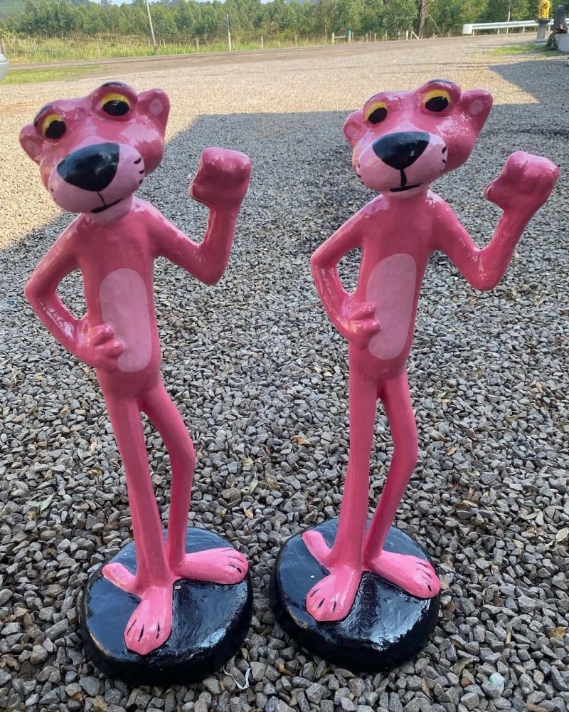 As "Panterinhas" est&atilde;o fazendo sucesso nas margens da RS-287<br />Foto: VEDOVATTO ARTEFATOS/Divulga&ccedil;&atilde;o/JC