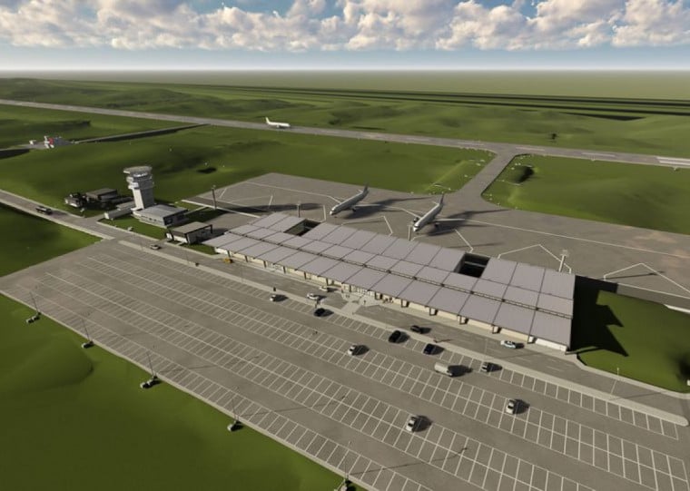 Maquete eletrônica mostra como será o Aeroporto de Vila Oliva em Caxias do Sul