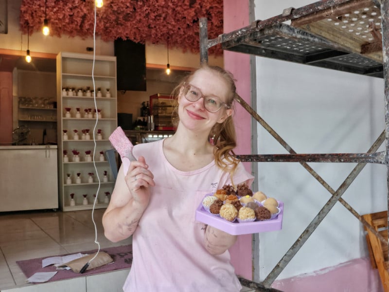 Liandra Winck &eacute; a empreendedora &agrave; frente do Brigadeiros da Li<br />Foto: DANI BARCELLOS/ESPECIAL