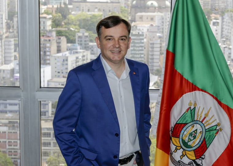 Leandro Evaldt assumiu a Secretaria de Desenvolvimento Econômico (Sedec) - secretário estadual que substitue Ernani Polo - Morrinhos do Sul - política