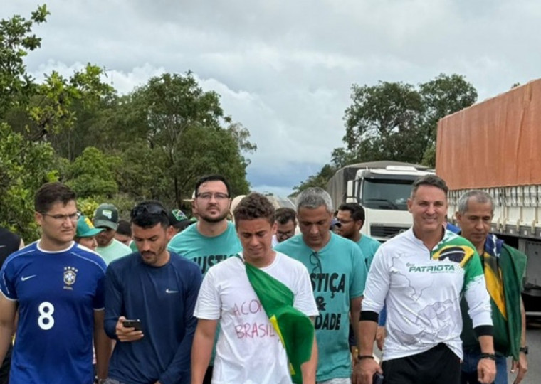 Deputado federal Nikolas Ferreira (PL/MG) promoveu protesto