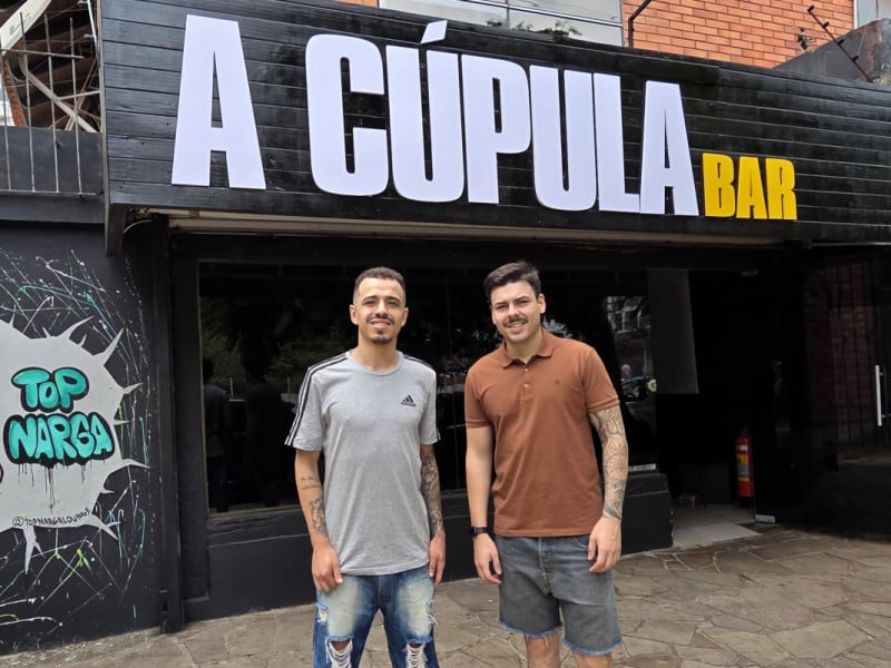 Edgar Skavinski e Gabriel Topal se uniram para tocar o neg&oacute;cio<br />Foto: Gustavo Marchant/Especial/JC