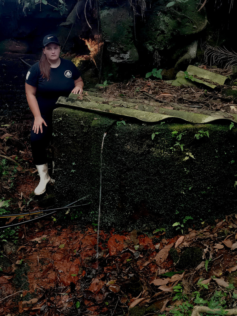 Andréia lembra que a fonte era um poço rudimentar sem tratamento Andréia lembra que a fonte era um poço rudimentar sem tratamento