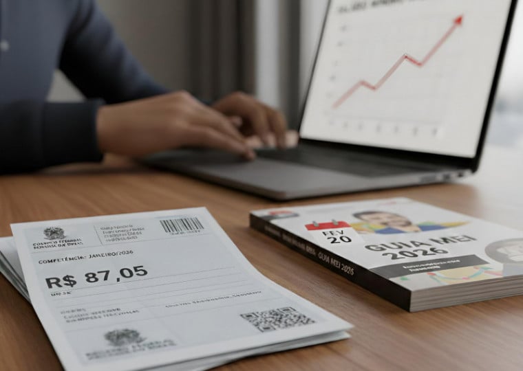 Em 2026, o DAS passou a ser de R$ 82,05 para quem atua no comércio ou na indústria; R$ 86,05 para prestadores de serviços; e R$ 87,05 para aqueles que exercem atividades mistas
