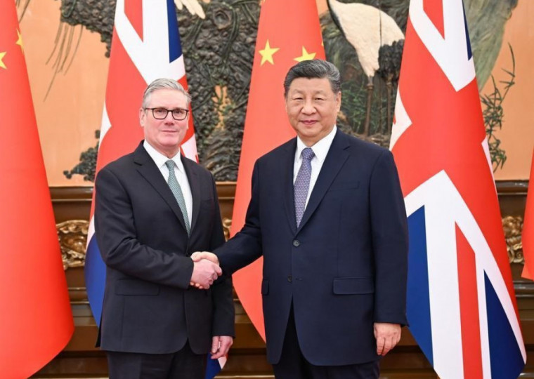 Keir Starmer foi recebido pelo presidente chinês, Xi Jinping na última quinta-feira