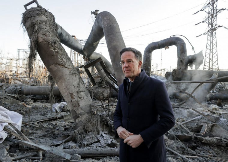 Mark Rutte visitou Kiev e se encontrou com Zelensky nesta terça-feira