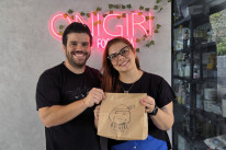 Arthur e Juliana estão à frente do Onigiri Ninja Poa