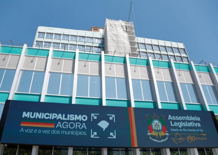 Fachada da Assembleia Legislativa do Rio Grande do Sul (ALRS)