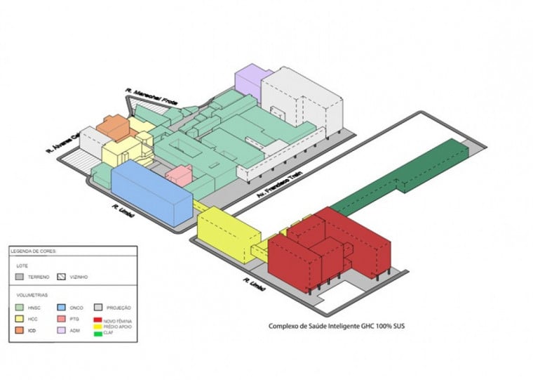 No total, serão 750 leitos, mais de 70 salas cirúrgicas, sendo algumas robóticas, mais 60 leitos de UTI adulto e 70 leitos de UTI neonatal e pediátrica
