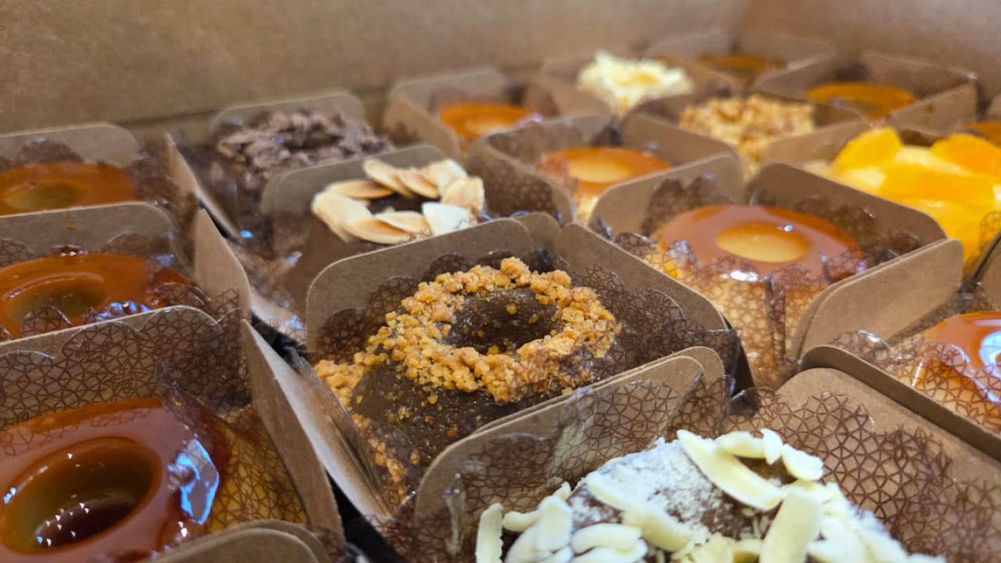 A caixa de mini pudins &eacute; uma op&ccedil;&atilde;o de presente  | DENER PEDRO/ESPECIAL/JC