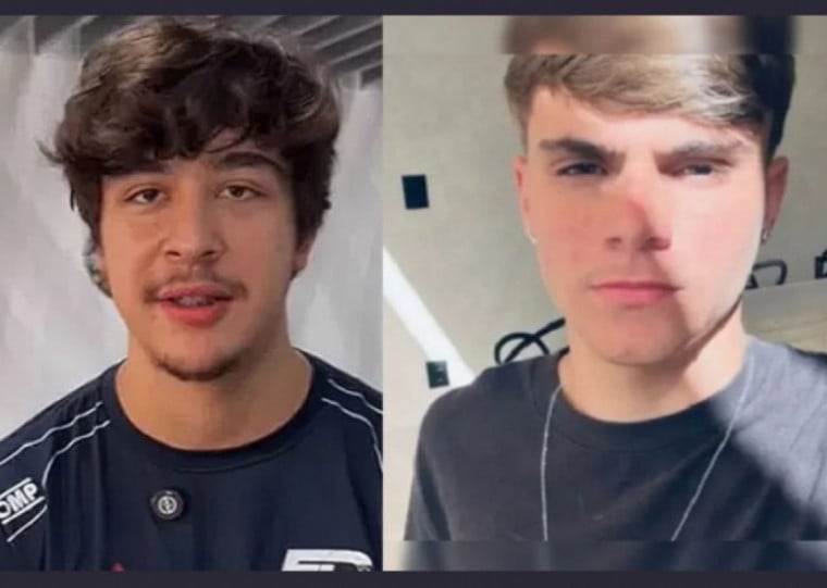 Rodrigo Castanheira (D), atingido pelo piloto Pedro Turra (E) durante desentendimento fútil, não resistiu