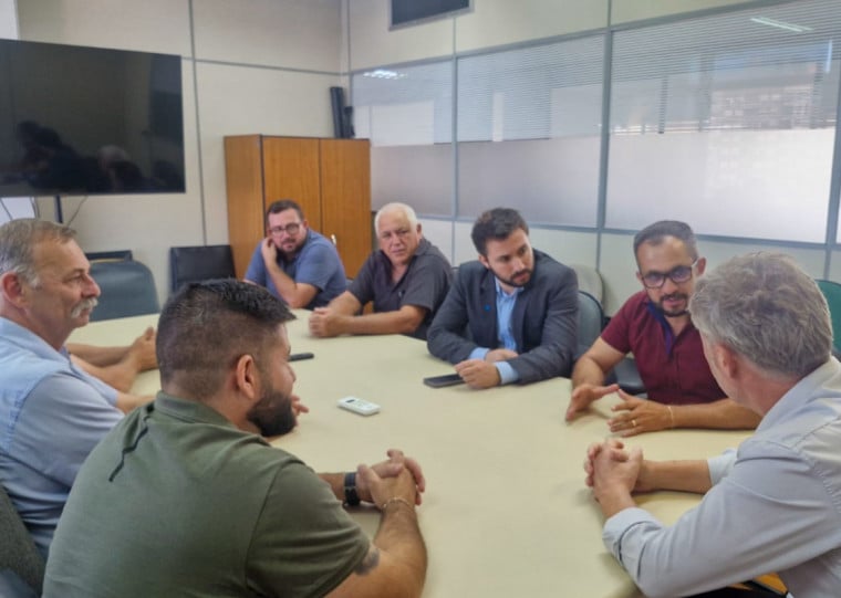 Autoridades de General Câmara e Taquari estiveram reunidos com o diretor de Infraestrutura Rodoviária do DAER-RS, Richard Polo