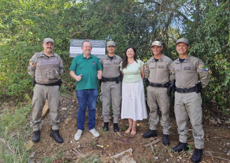 Autoridades estiveram no local que vai receber a nova sede, na rua José Arnold, no bairro São Caetano