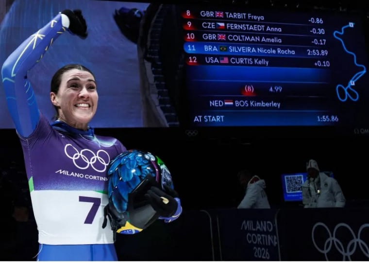 No Skeleton, gaúcha Nicole Silveira ficou com 11ª colocação 