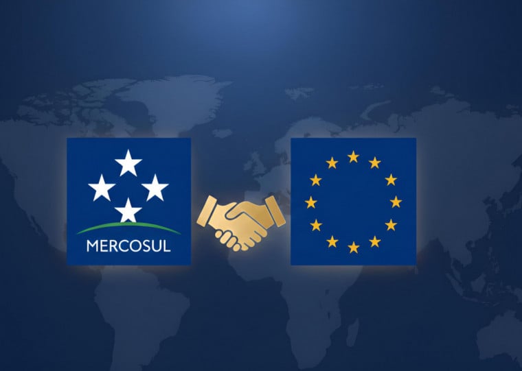 Governo brasileiro informou nesta terça-feira (24) que o acordo provisório de comércio entre o Mercosul e a União Europeia (UE) entrará em vigor em 1º de maio de 2026