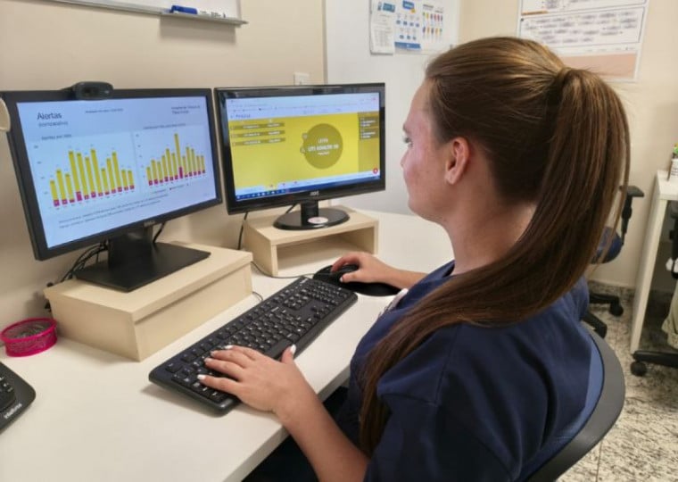 no Hospital de Cl&iacute;nicas de Passo Fundo, ferramenta Munai &eacute; utilizada para identificar precocemente pacientes com risco de sepse | Natieli Batistela/Comunica&ccedil;&atilde;o HCPF/Divulga&ccedil;&atilde;o/Cidades