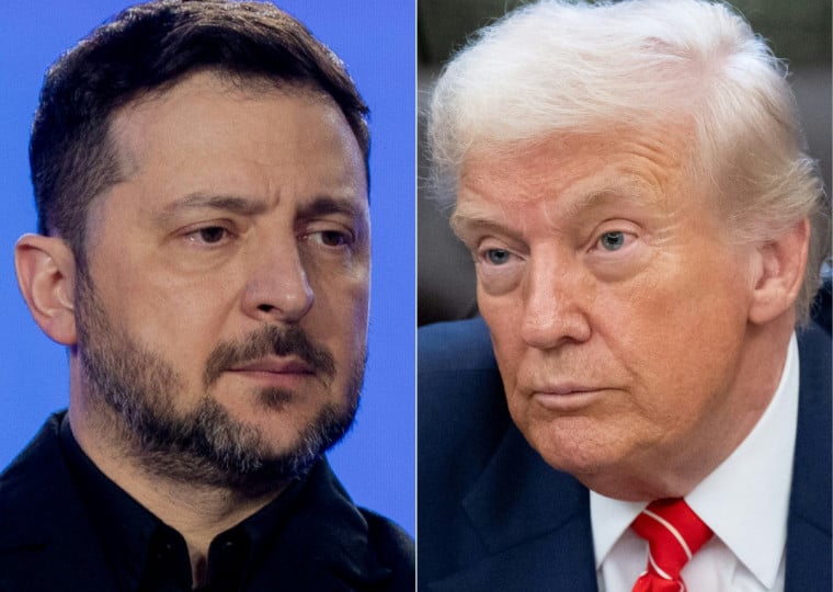  Zelensky espera que as negocia&ccedil;&otilde;es mediadas pelos EUA de Trump com a R&uacute;ssia ocorram na pr&oacute;xima semana