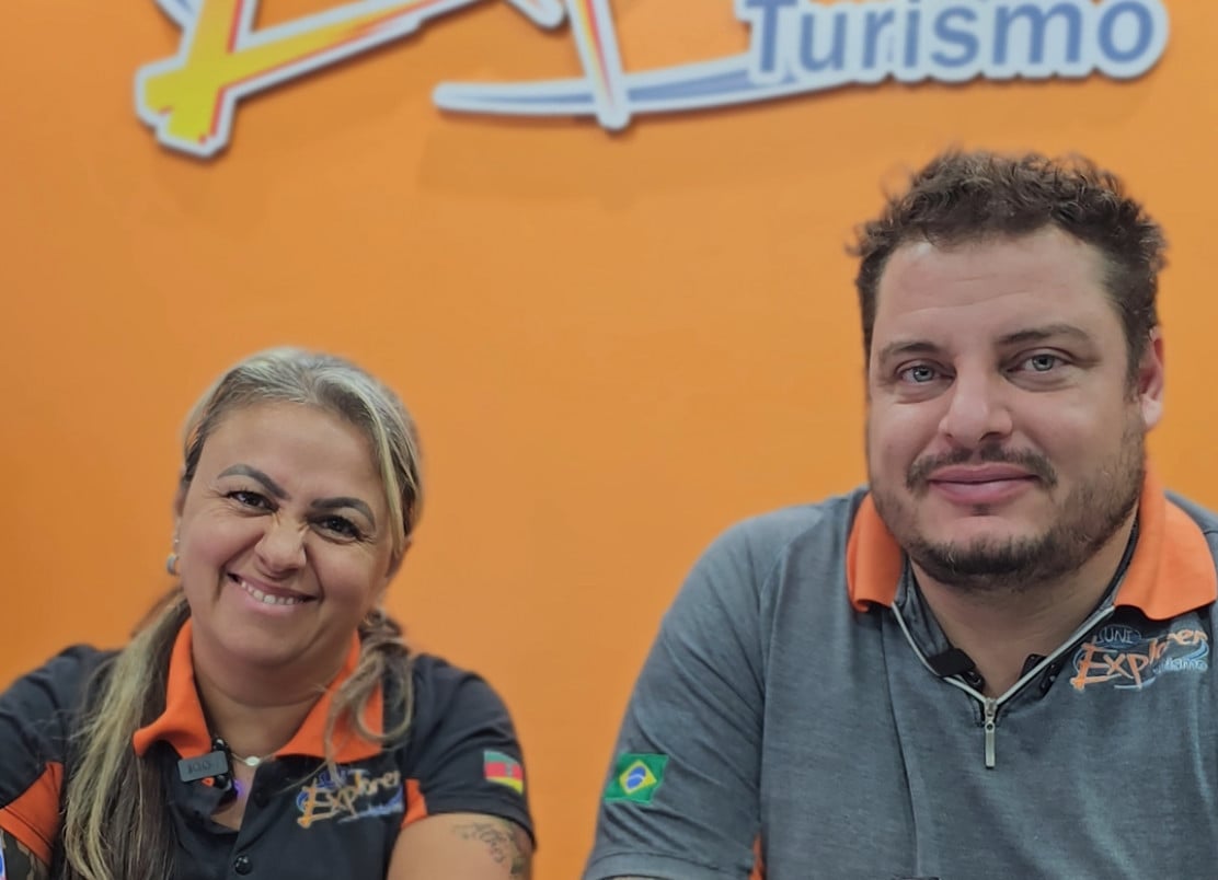 Lisiane Silva e Uliam Machado s&atilde;o s&oacute;cios na Uni Explorer Turismo  | NATHAN LEMOS/JC