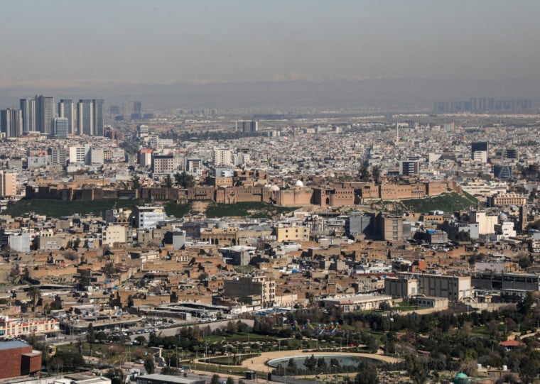Em Irbil, no norte do Iraque, ações foram feitas por grupos rebeldes pró-Irã bancados por Teerã