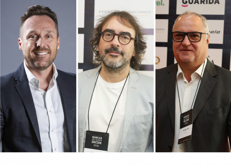 Juliano Hennemann, presidente do Sinapro, Fábio Bernardi, da HOC, e Samir Salimen, da E21