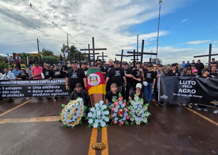 A principal reivindicação do movimento é a securitização das dívidas rurais