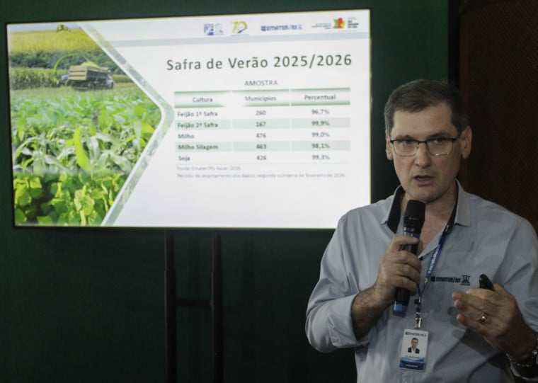 Apesar da projeção de aumento em relação ao verão passado, estiagem já reduziu 7,1% a produtividade geral das lavouras neste ciclo, apontou Baldissera