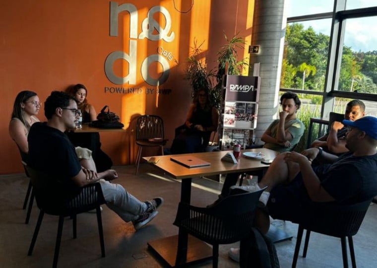 Ideia do Nodo Café surgiu com a constatação de que muitos profissionais utilizavam cafeterias tradicionais para atender clientes