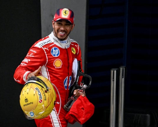 F1: Hamilton celebra seu 1º pódio na Ferrari: 'Uma das corridas mais divertidas que já fiz'