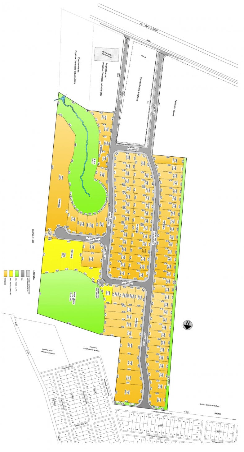  Mapa do Distrito Industrial, que fica &agrave;s margens da ERS-118 | Divugal&ccedil;&atilde;o/JC