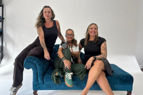 Tatiana Brucki, Dani Barcellos e Larissa Brucki são as empreendedoras à frente da Lux, em Porto Alegre