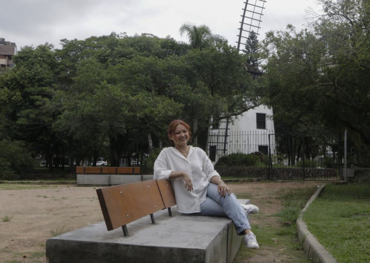 Amanda Sudário encontra no Parque Moinhos de Vento, o Parcão, a paz para o seu dia a dia 