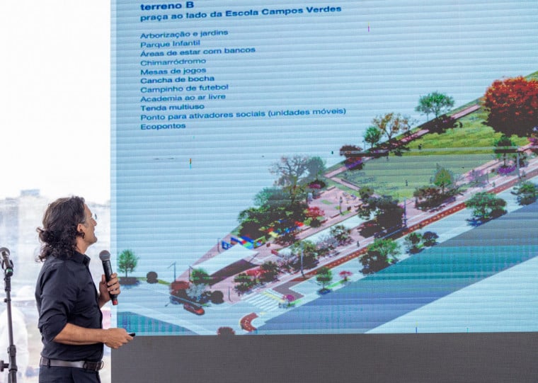 O arquiteto Fabiano José Arcádio Sobreira apresentou o projeto