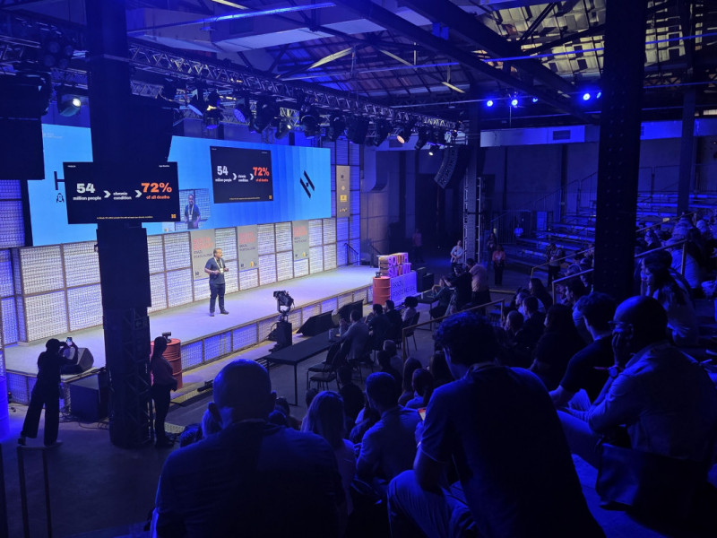 O The Next Big Thing Stage &eacute; palco das competi&ccedil;&otilde;es de startups<br />Foto: Gustavo Marchant/Especial/JC