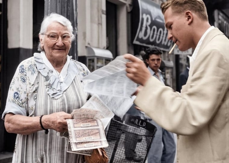 Maria Chorona ganhou o apelido pela forma como anunciava os jornais que vendia, em seu posto na Rua da Ladeira